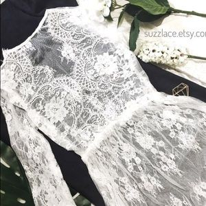 White Lace Robe